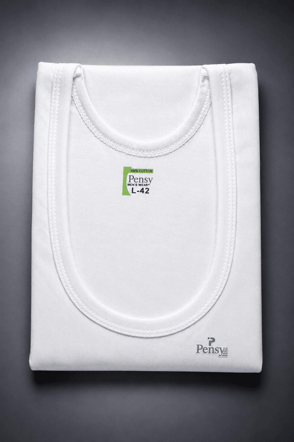 Just Pensy 100% Combed Cotton Men's Sando Vest (Banyan) – Soft & Breathable | Pack of 6