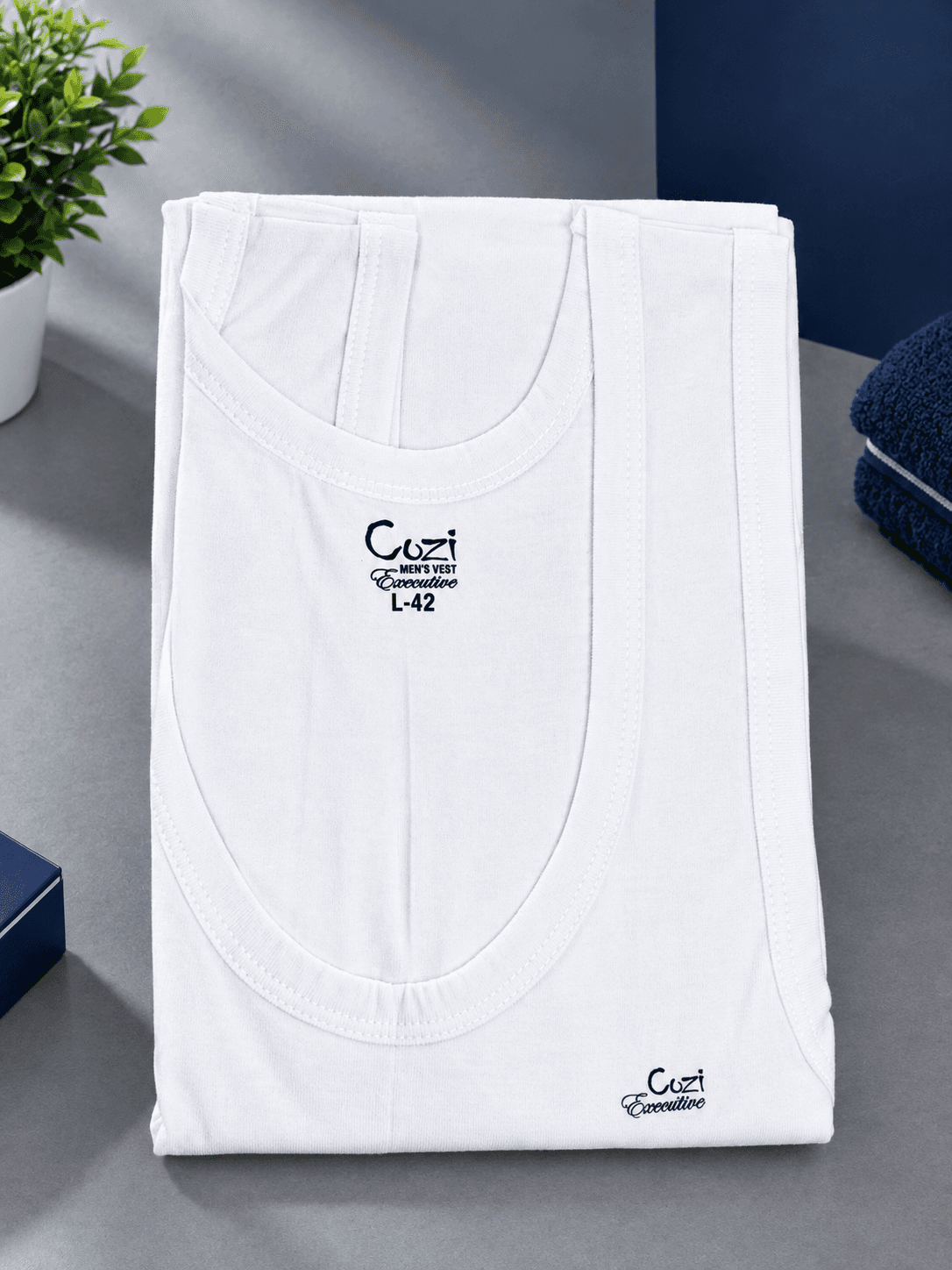 Pure Cotton Men's Vest